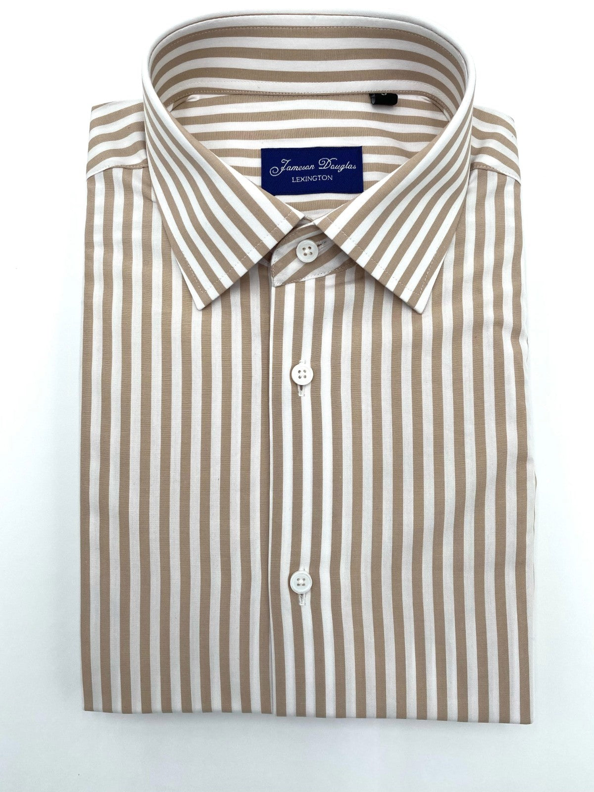 Taupe Striped Long Sleeve Shirt