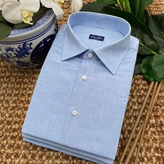 Light Blue Long-Sleeve Dress Shirt