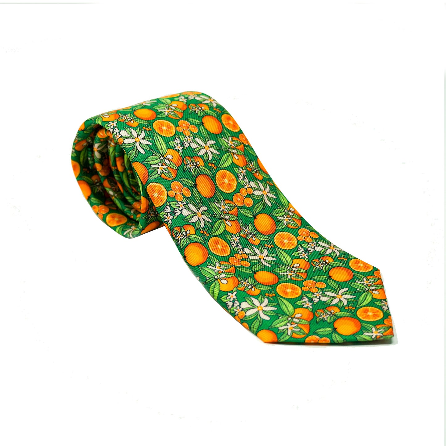 Orange & Green Tie with Oranges