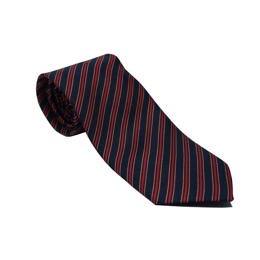 Navy with Red/Gold Stripes Tie