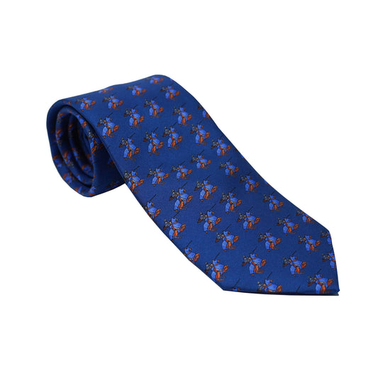 Blue Knight Silk Tie